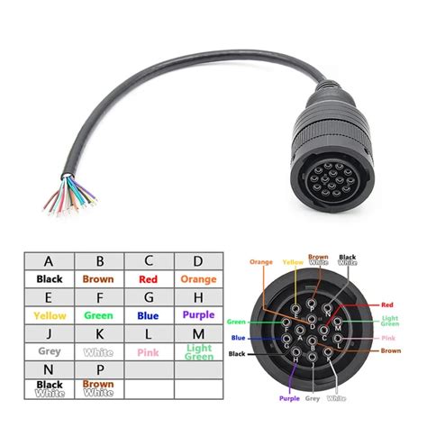 7 pin to 14 pin adapter skid steer|cat 14 pin connector diagram.